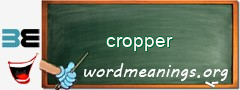 WordMeaning blackboard for cropper